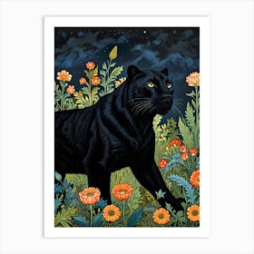 William Morris Black Panther Art Print