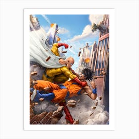 One Punch Man 1 Art Print