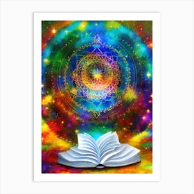 Open Book Art Print