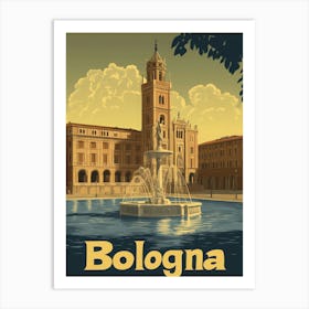 Aihrgdesign A Classic 1960s Travel Poster For Bologna Showcas 75eb0616 3ee1 401c 9804 Eb15b9fc0207 3 Art Print