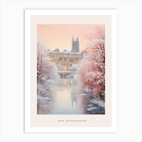 Dreamy Winter Painting Poster Bath United Kingdom 3 Art Print