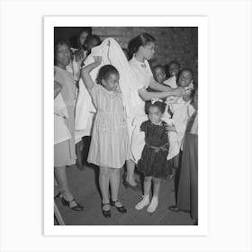 Children Putting On Choir Robes, Pentecostal Church, Chicago, Illinois By Russell Lee Art Print
