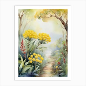 Australias National Flower, Golden Wattle Art Print