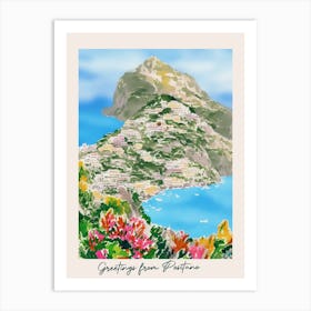 Greetings From Positano  Art Print