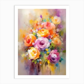 Bouquet Of Roses Art Print