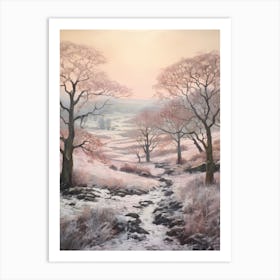 Dreamy Winter Painting Dartmoor National Park England 1 Art Print