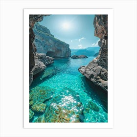 Cave In Cyprus Art Print