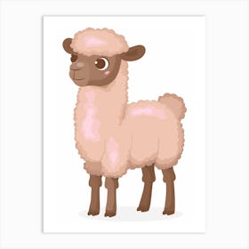 Cute Llama Art Print