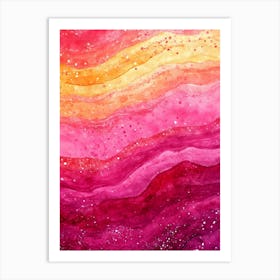 Watercolor Abstract Painting 1 Art Print