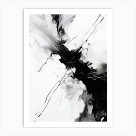 Resilience Abstract Black And White 3 Art Print