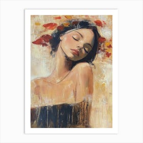 Female Handmade Painting 2 Art Print