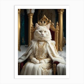 Queen Of Cats Art Print