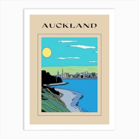 Minimal Design Style Of Auckland, New Zealand 3 Poster Art Print