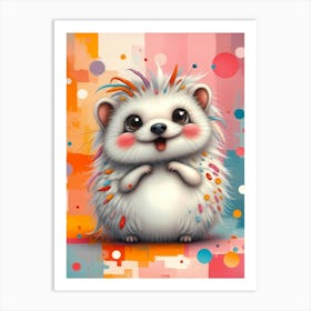 Pinky the Hedgehog": A Baby Artwork For Children Art Print