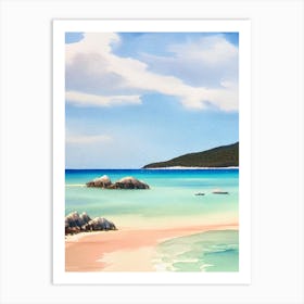 Whitehaven Beach, Australia Watercolour Art Print