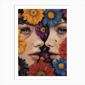 Two Faces Art Print