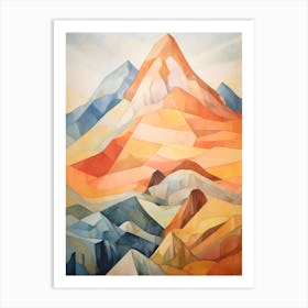 Mount Bear Usa Mountain Painting Art Print