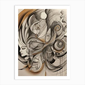 Abstract Painting 874 Art Print