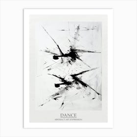 Dance Abstract Black And White 6 Poster Art Print