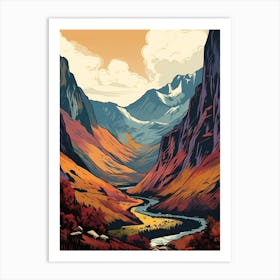 Ben Nevis Scotland 1 Vintage Travel Illustration Art Print