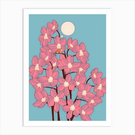 Blossom Cat Tree Art Print