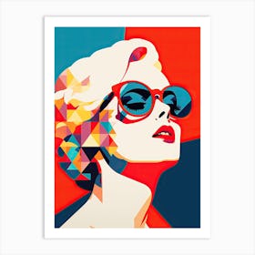 Sleek Pop Art American Beauty Art Print