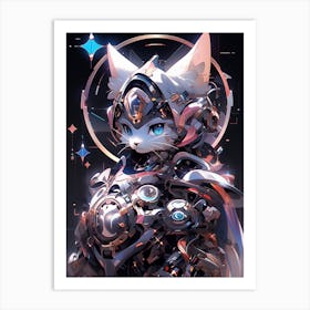 Sci-Fi Cat Art Print