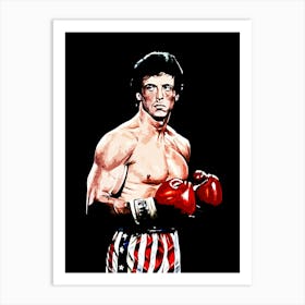 rocky boxing movie 1 Art Print