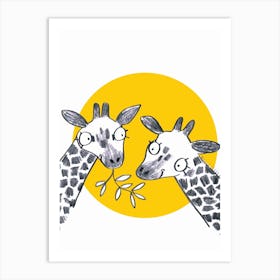 Giraffes Art Print