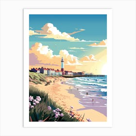 Sunset At The Beach Art Print