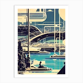 Futuristic City 21 Art Print