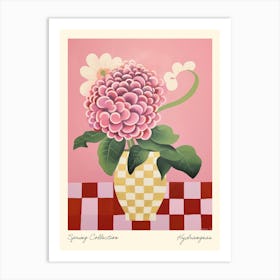 Spring Collection Hydrangeas Flower Vase 4 Art Print