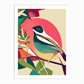 Sparrow Pop Matisse 2 Bird Art Print