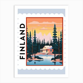 Finland 1 Travel Stamp Poster Art Print