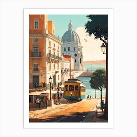 Lisbon Street Art Print