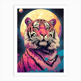 Tiger In Space 1 Art Print