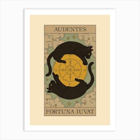 Audentes Fortuna Iuvat Art Print