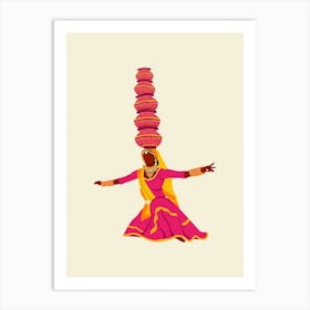 Indian Dance Rajasthan Print Art Print