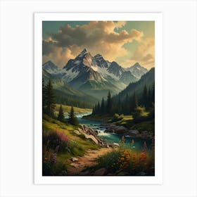 Mountain Landscape 12 Art Print