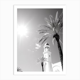 Djerba, Tunisia, Black And White Photography 2 Art Print