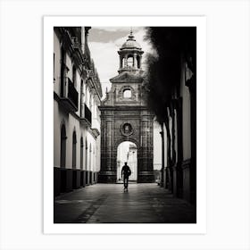 Cordoba, Spain, Black And White Analogue Photography 1 Art Print