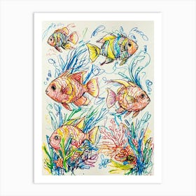 Tropical Fishes Art Print