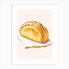 Sweet Bread Bakery Product Quentin Blake Illustration 2 Art Print