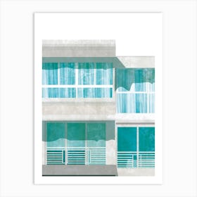 Blue Windows Art Print Art Print