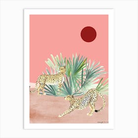 Lazy Afternoon Cheetah Art Print