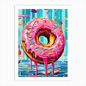 Colour Pop Donuts 7 Art Print