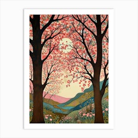 William Morris Two Trees Art Print