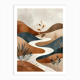 Desert Landscape Canvas Print 3 Art Print