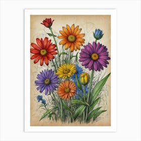 Daisies 4 Art Print