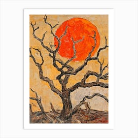 Tree In The Sun Art Art Print